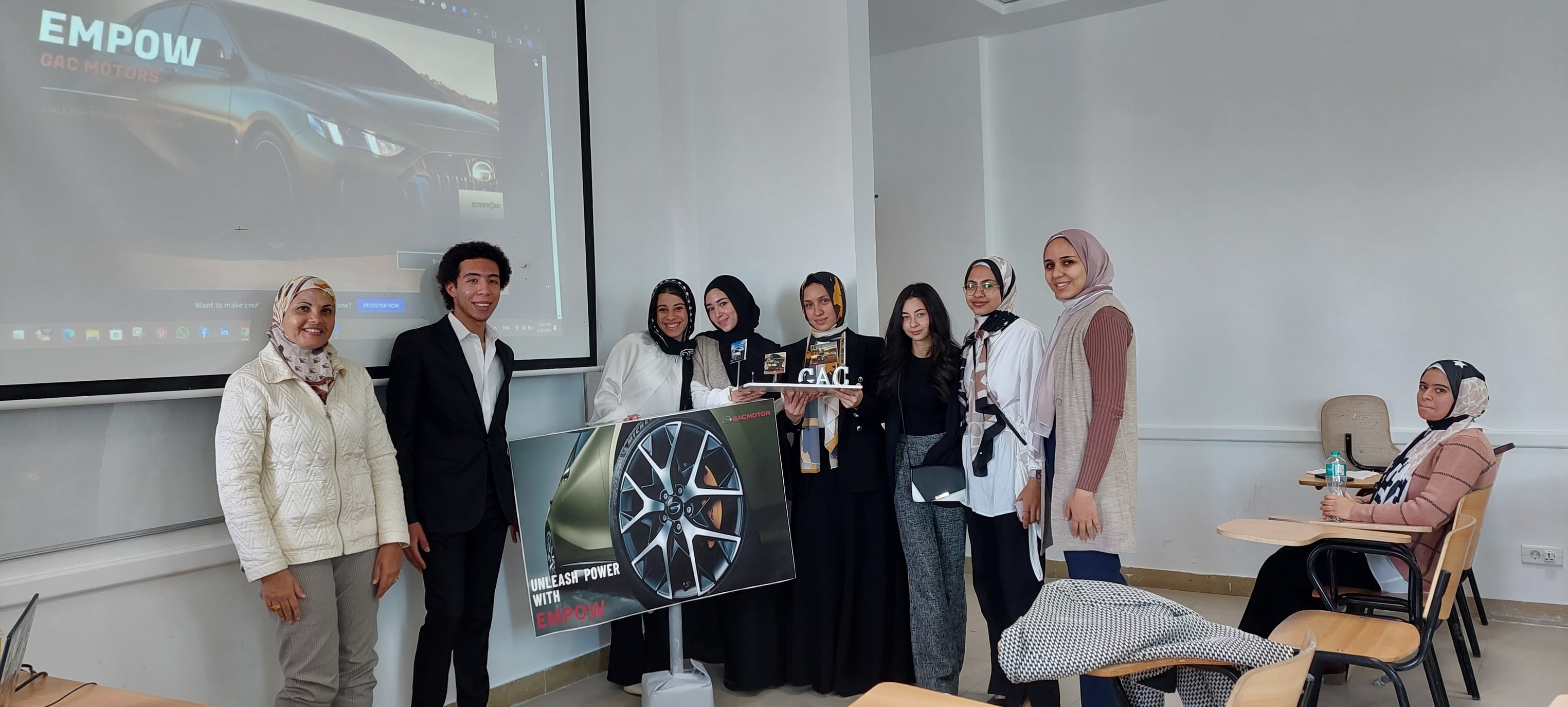 NU Business Students Excel in Marketing Presentations: Collaborating with Jameel Motors for Real-World Success 